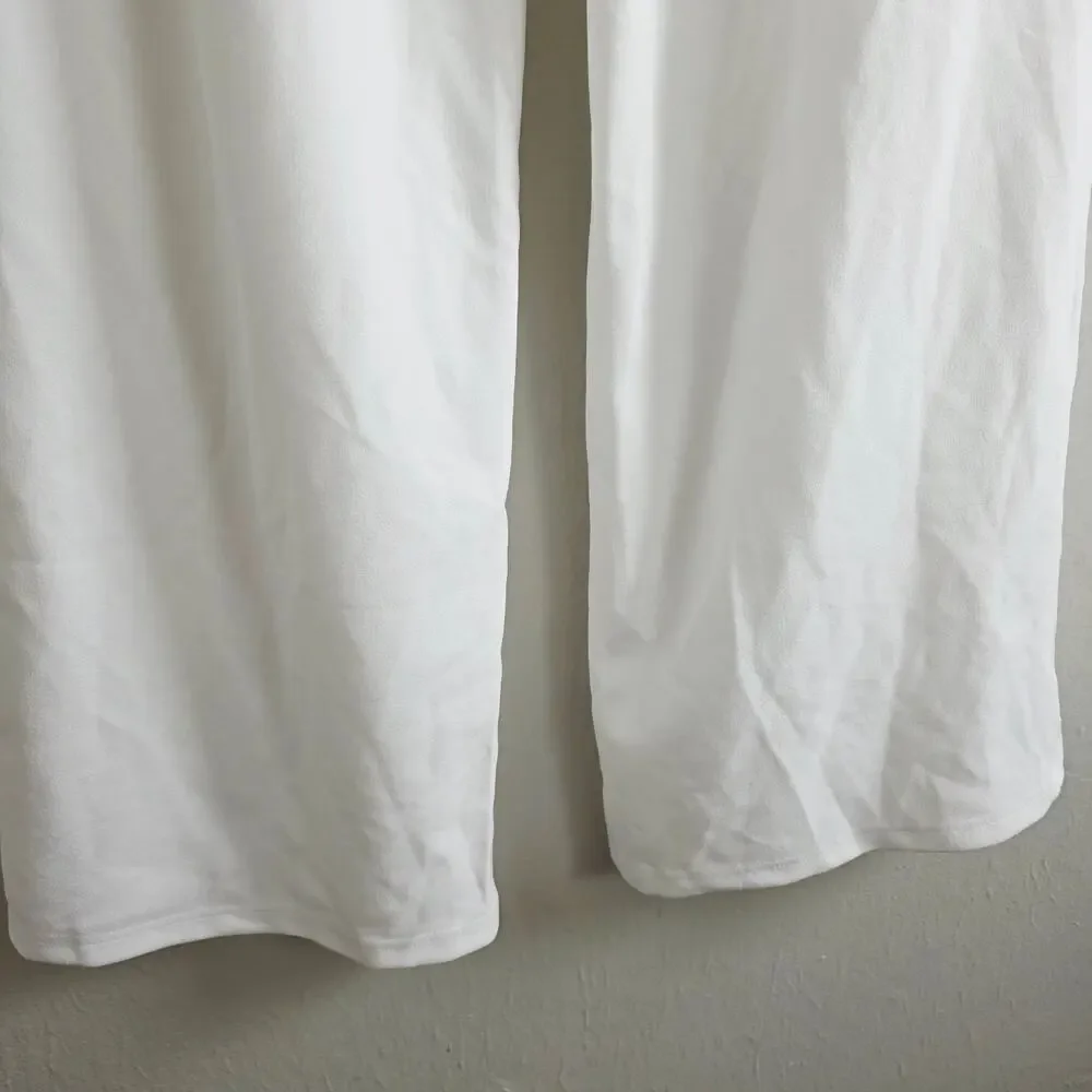 Lulus Enticing Endeavors White Two-Piece Jumpsuit - Wide Leg Bridal Set Size M - Picture 11 of 16